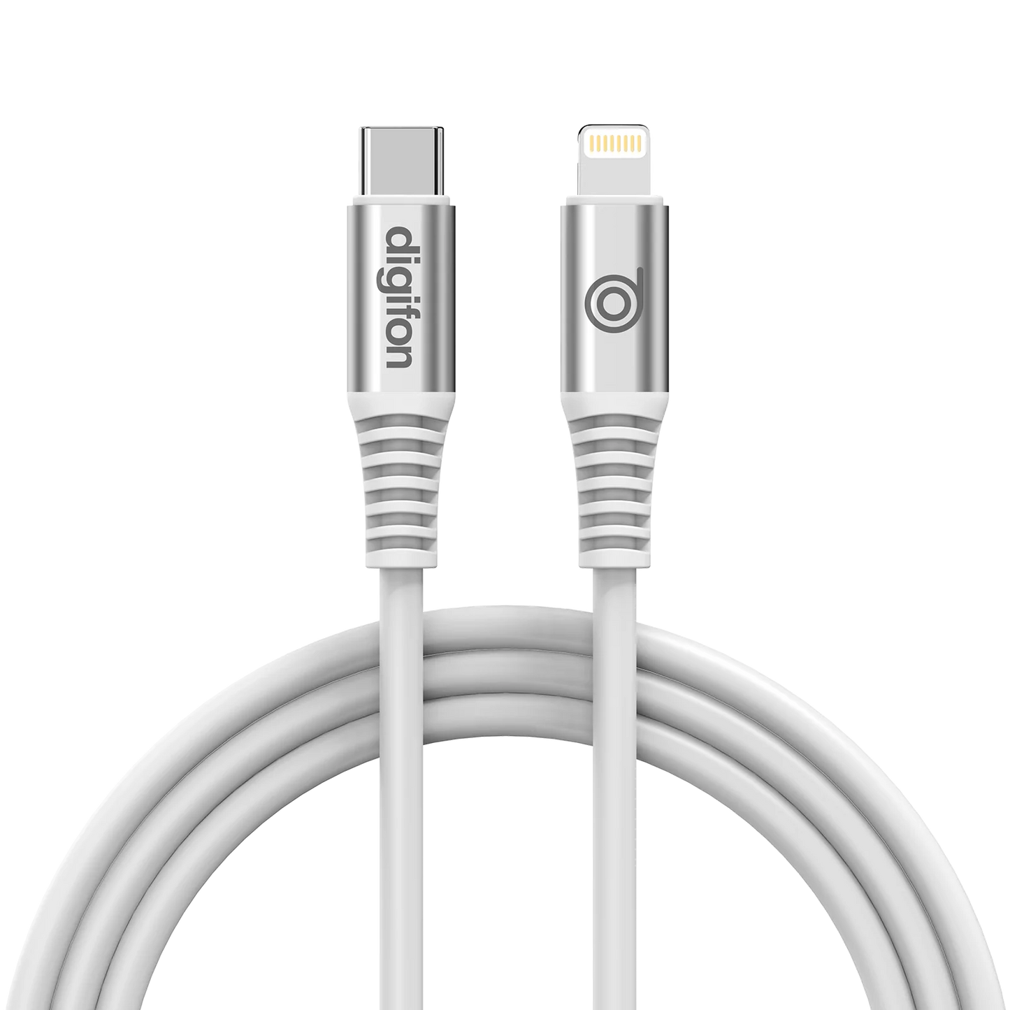 digifon Cheetah Type C to Lightning USB Cable 2M White