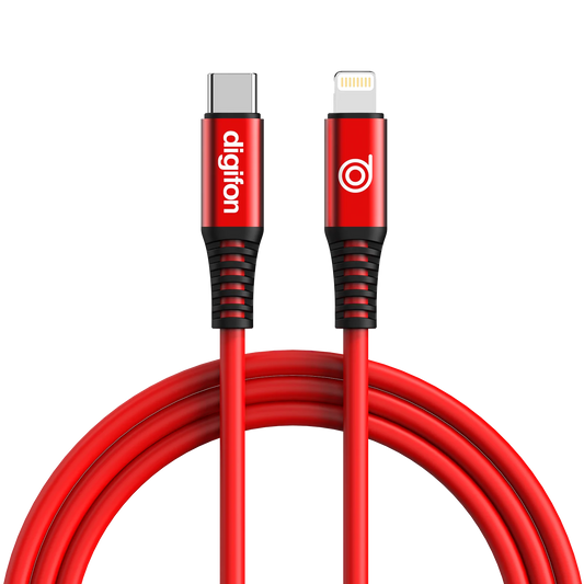 digifon Cheetah Type C to Lightning USB Cable 2M Red