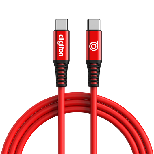 digifon Cheetah Type C to Type C USB Cable 2M Red