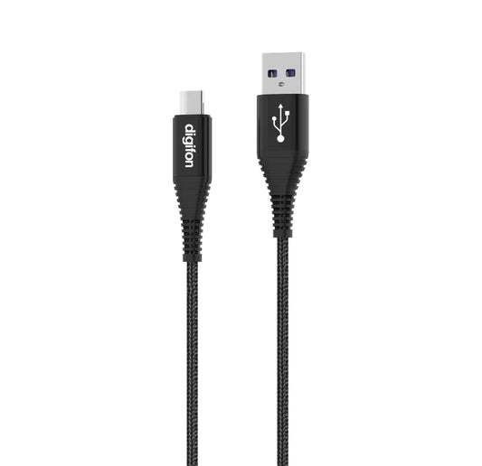 digifon USB to Type C Cable 2M Black
