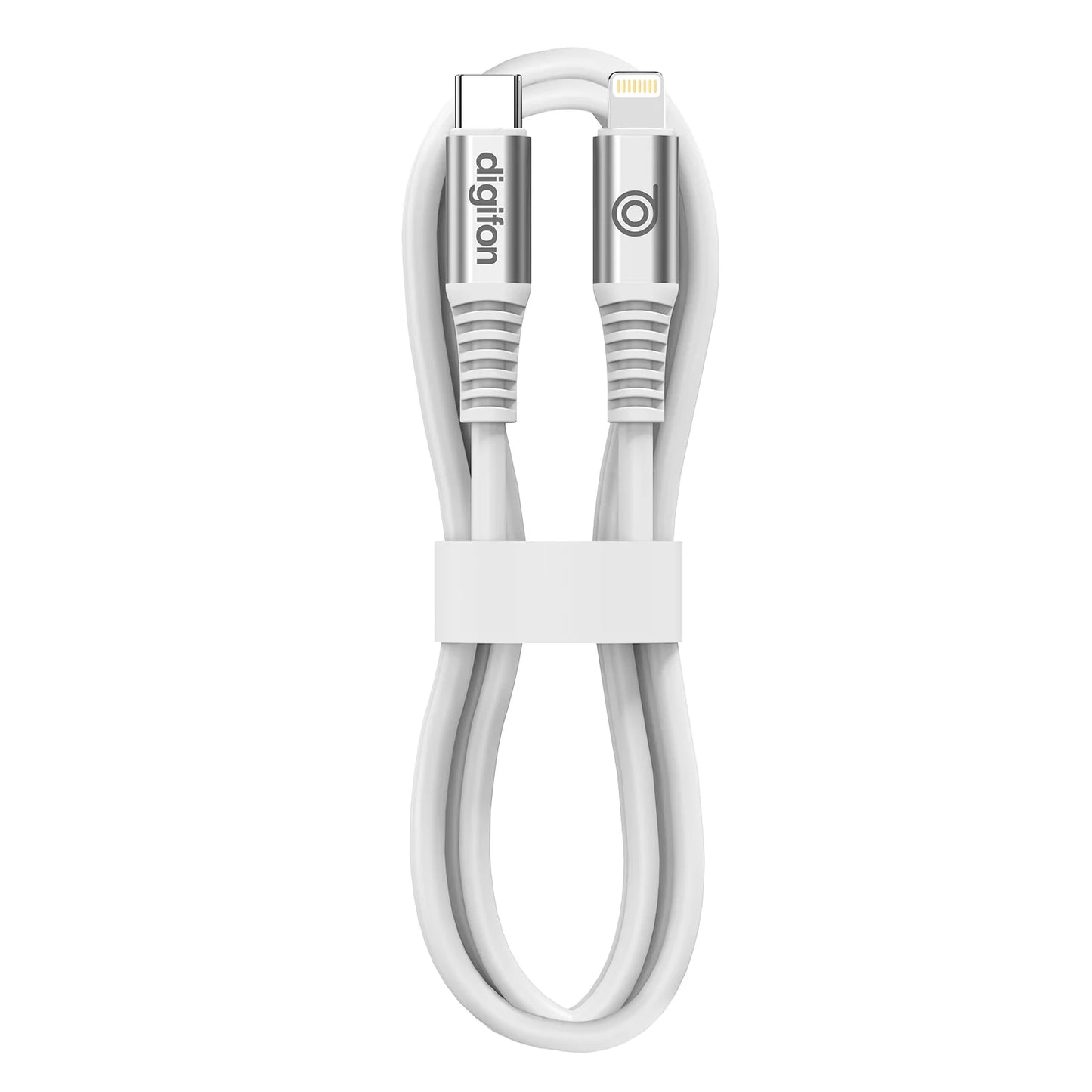 digifon Cheetah Type C to Lightning USB Cable 2M White
